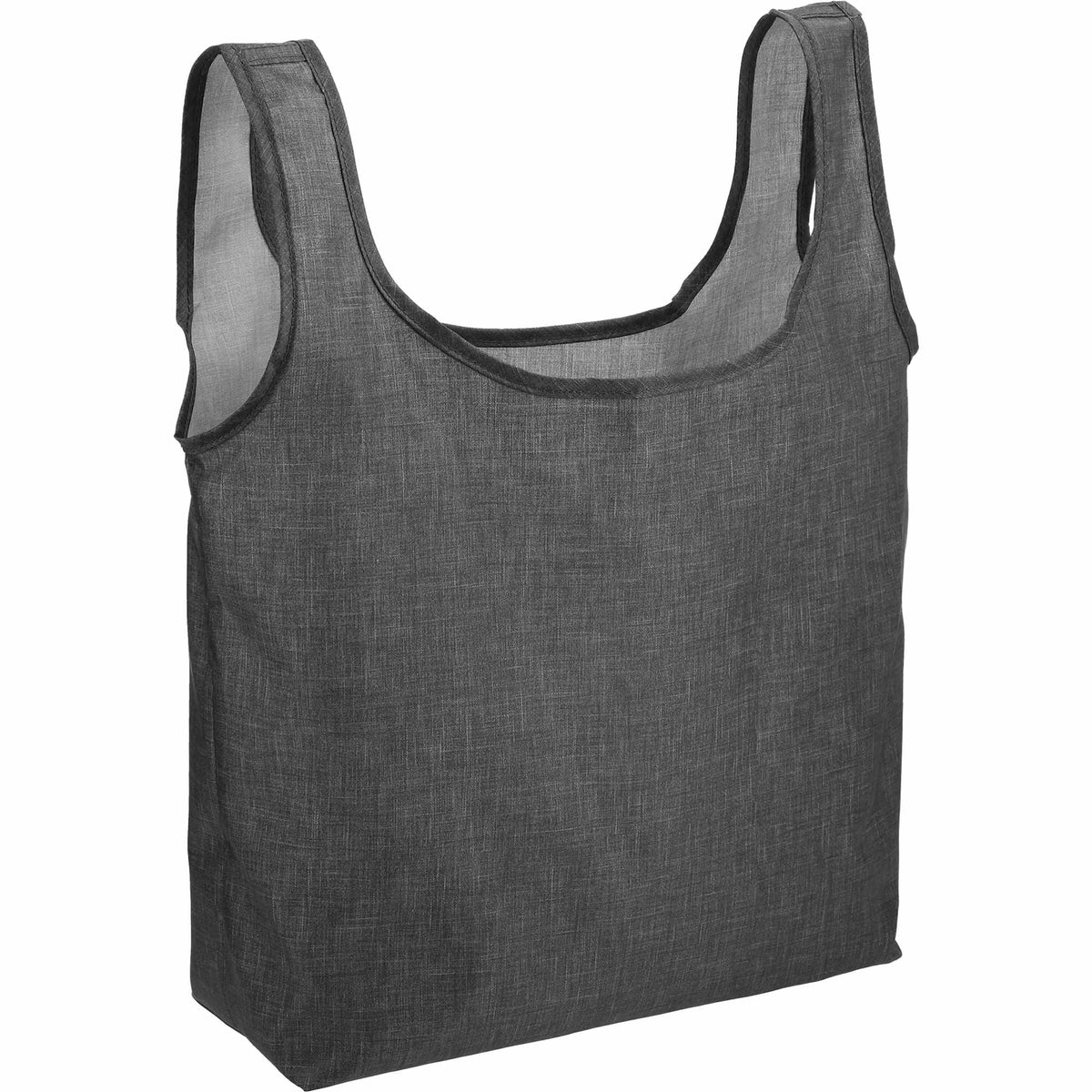 Ash Recycled Shopper Tote Set with Pouch, 3 Pack Transfer - Graphite - Angled