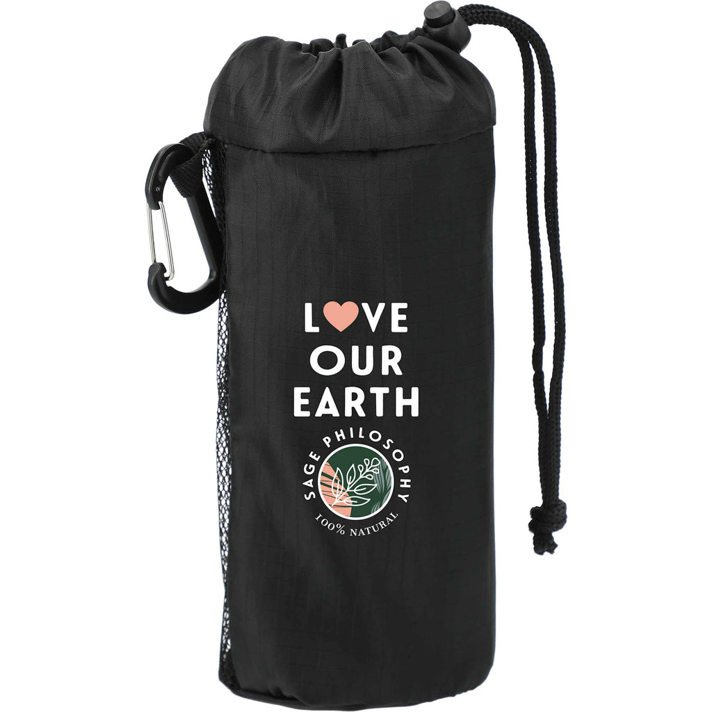 Ash Recycled Shopper Tote Set with Pouch, 3 Pack Transfer - Graphite - Front