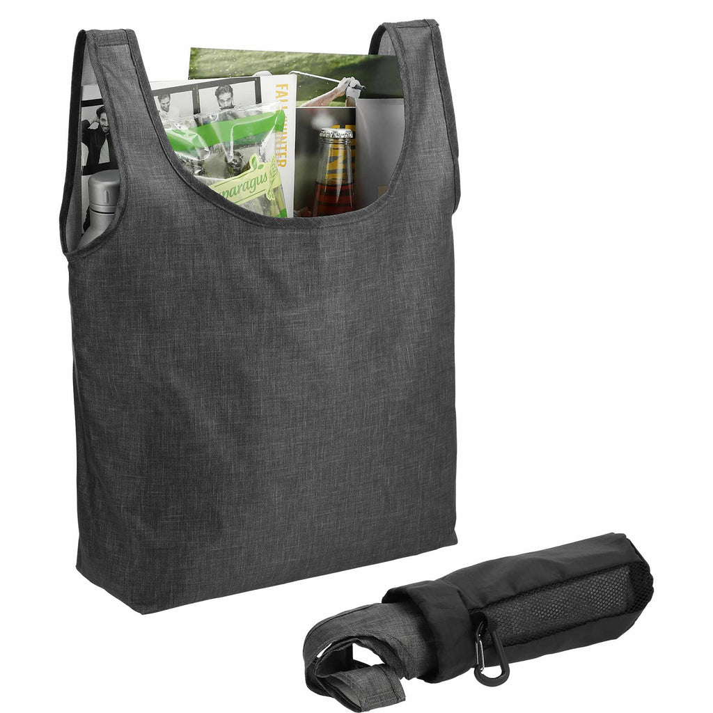 Ash Recycled Shopper Tote Set with Pouch, 3 Pack Transfer - Graphite - Propped