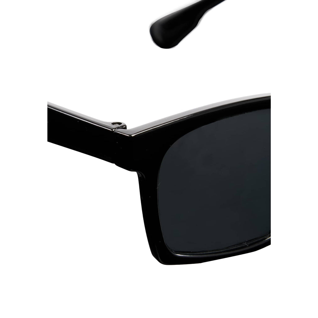Ashley Square Sunglasses in Recycled Plastic - Black - Detail