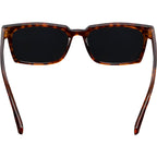 Ashley Square Sunglasses in Recycled Plastic - Tortoise - Back