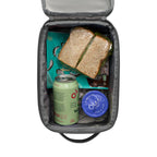 Aspen Recycled Lunch Bag Cooler with Bottle Pocket, 9 Cans Transfer - Black - View 3