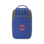 Aspen Recycled Lunch Bag Cooler with Bottle Pocket, 9 Cans Transfer - Royal Blue - View 1