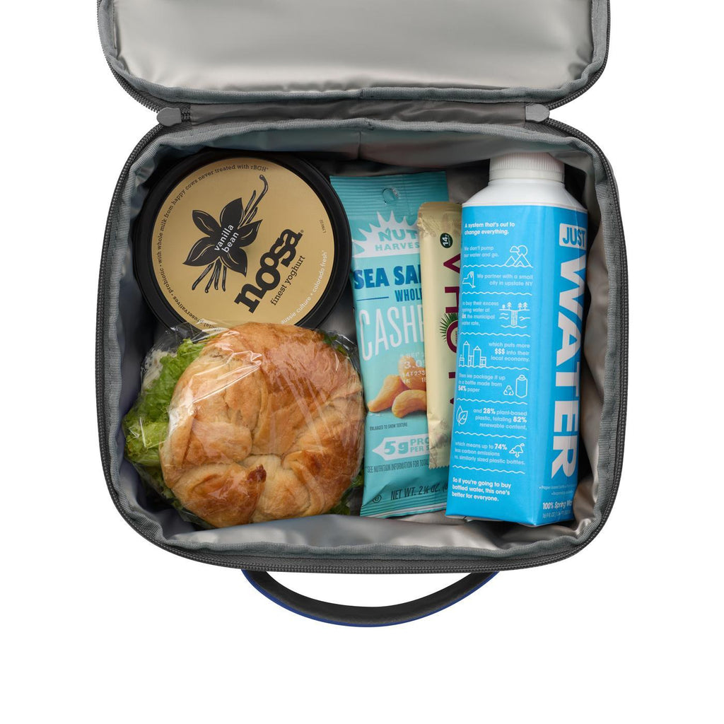 Aspen Recycled Slim Lunch Box Cooler, 9 Cans Transfer - Royal Blue - View 2