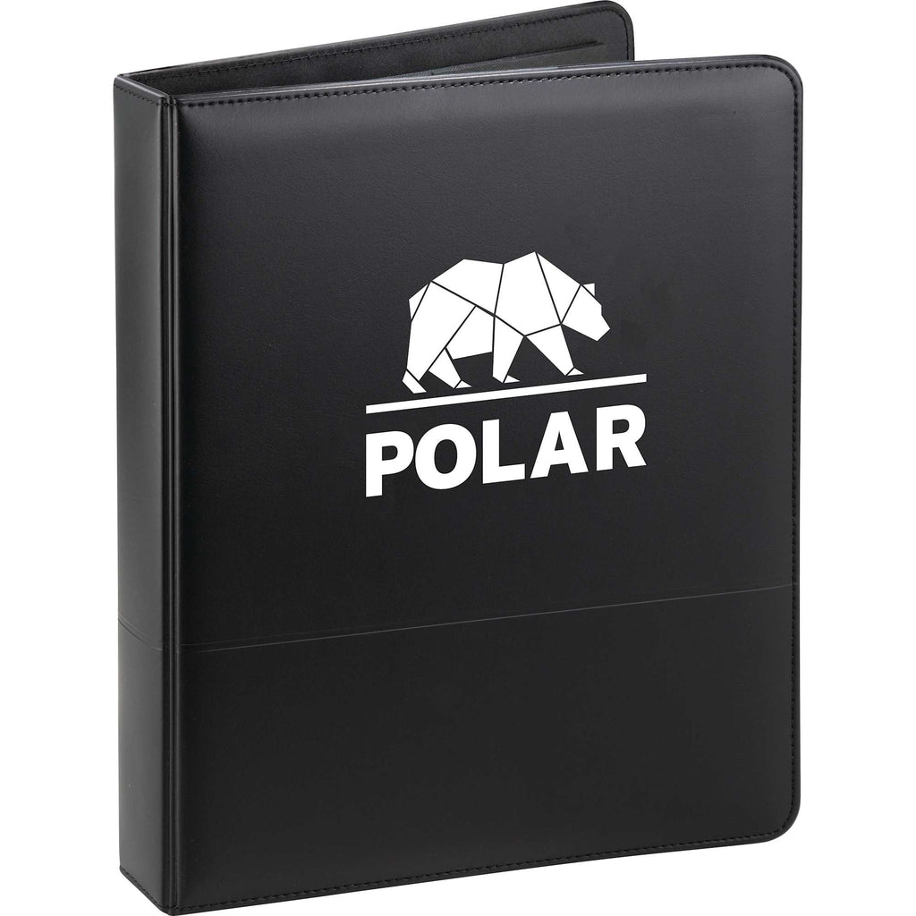 Associate Ring Binder with Notepad, 1 Inch Rings - Black - Photo
