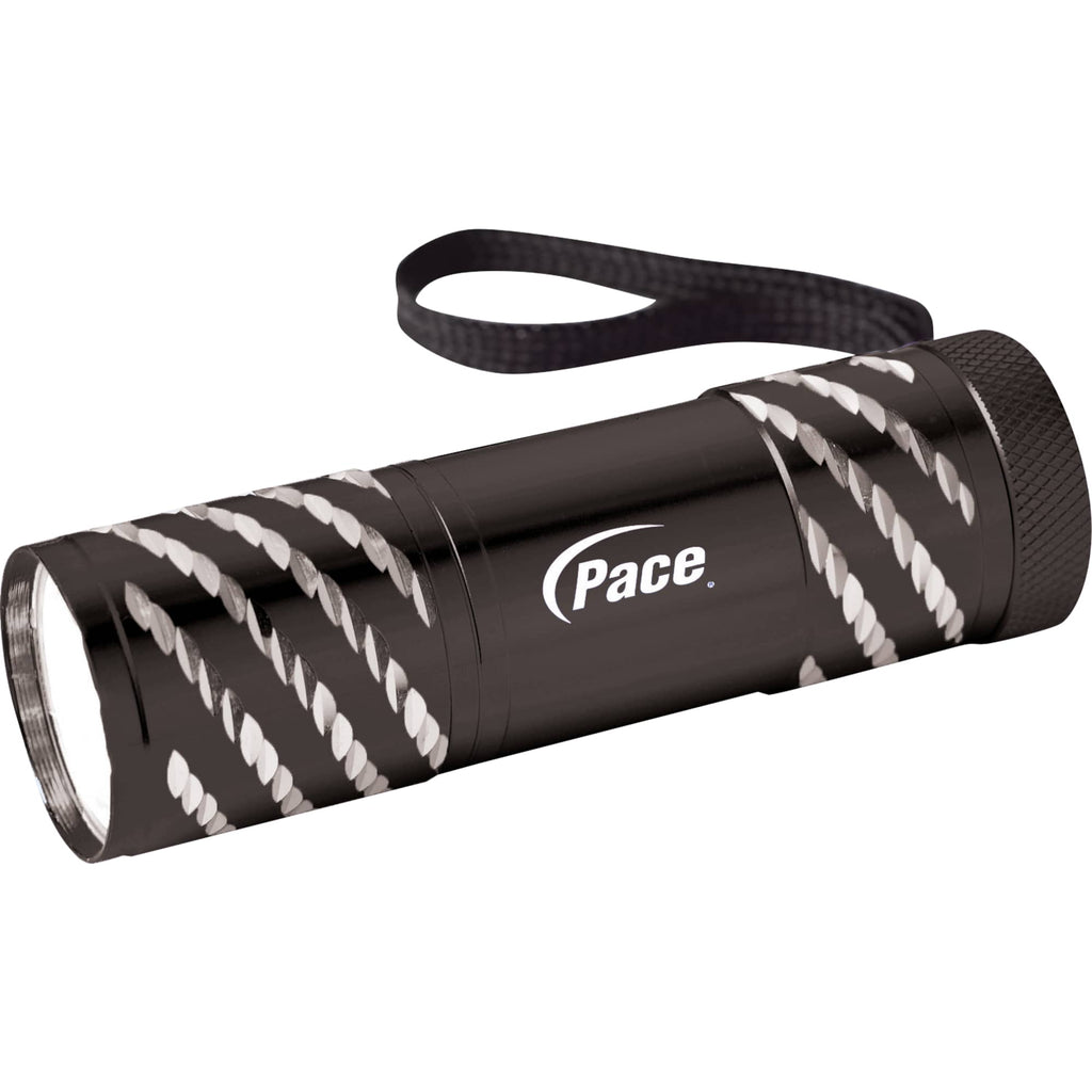 Astro 9 LED Aluminum Flashlight - Black - Front