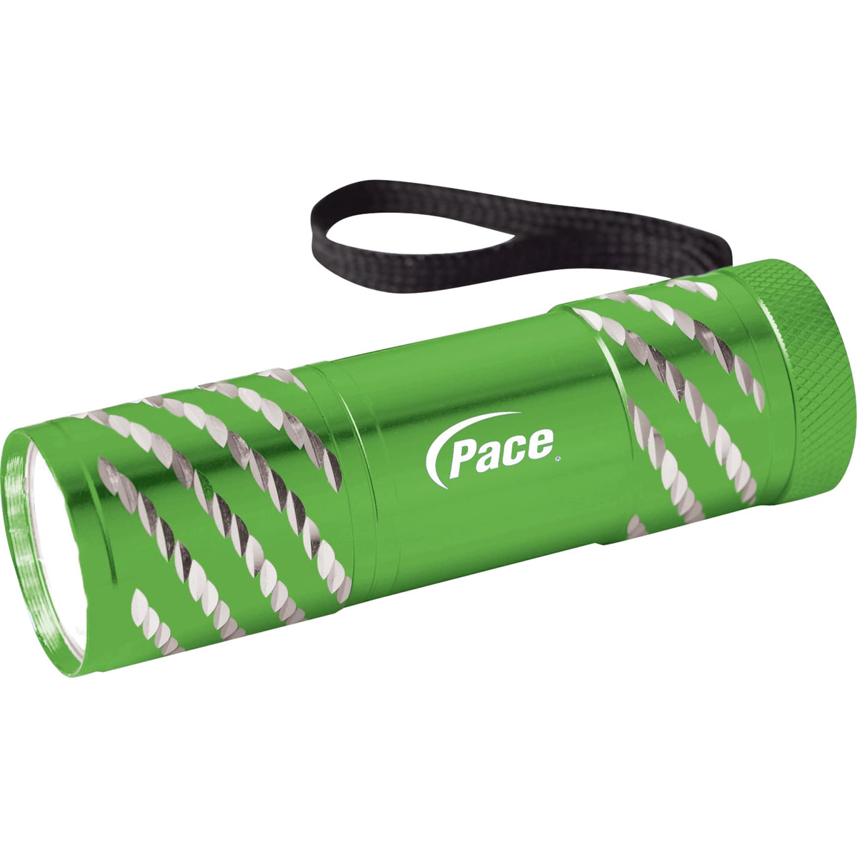 Astro 9 LED Aluminum Flashlight - Lime Green - Front