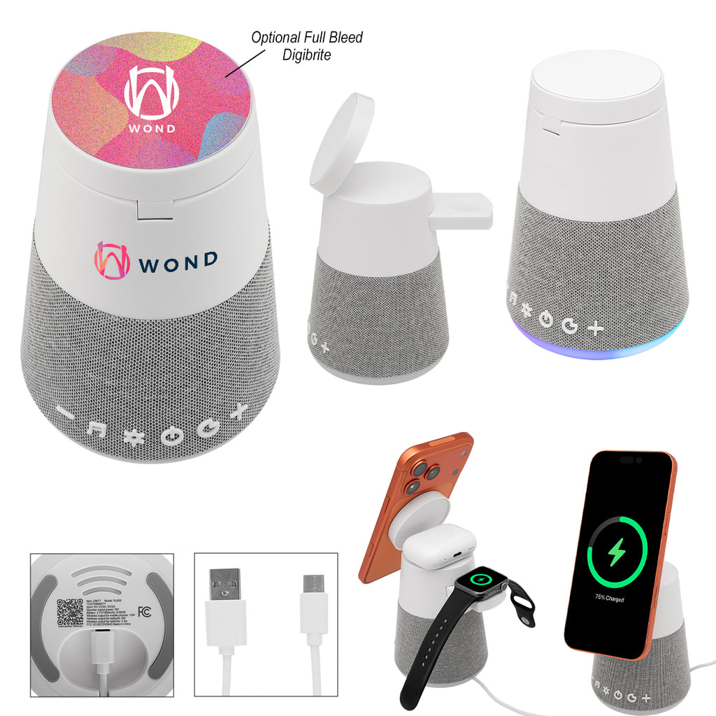 Astro Light-Up Speaker, Sound Machine and Charger Full Color - Astro Light Up Speaker Multi-Charging Sound Machine