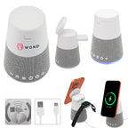 Astro Light-Up Speaker, Sound Machine and Charger Full Color - White with Gray - Full Color