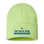 Atlantis Headwear Sustainable Polylana® Cuffed Beanie Embroidery - Acid Green - Front