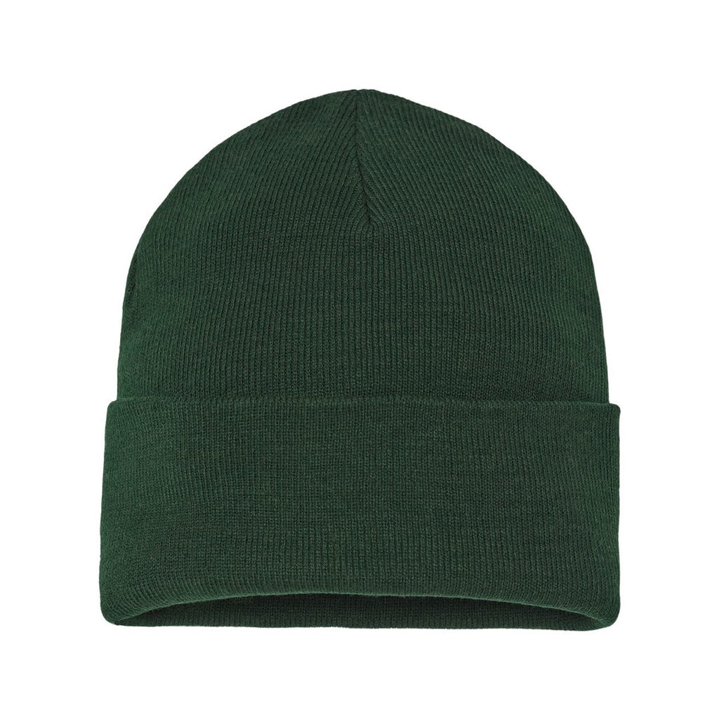 Atlantis Headwear Sustainable Polylana® Cuffed Beanie Embroidery - Bottle Green - Back