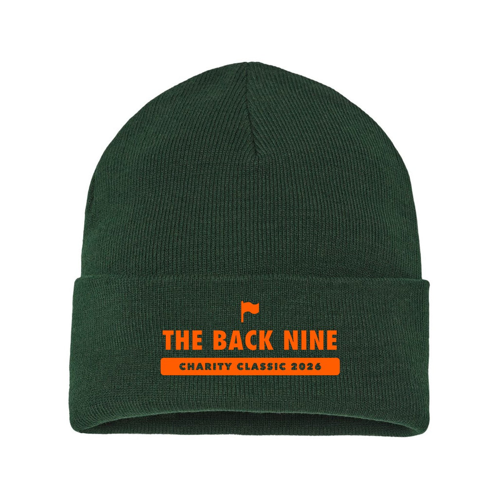 Atlantis Headwear Sustainable Polylana® Cuffed Beanie Embroidery - Bottle Green - Front