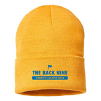 Atlantis Headwear Sustainable Polylana® Cuffed Beanie Embroidery - Mustard Yellow - Front