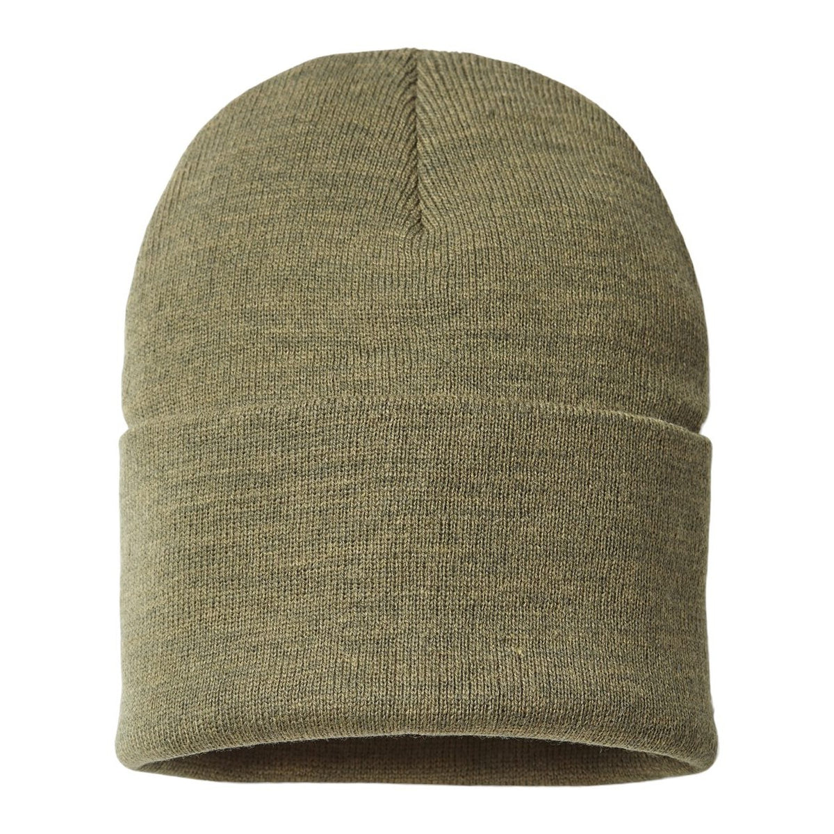 Atlantis Headwear Sustainable Polylana® Cuffed Beanie Embroidery - Olive - Back