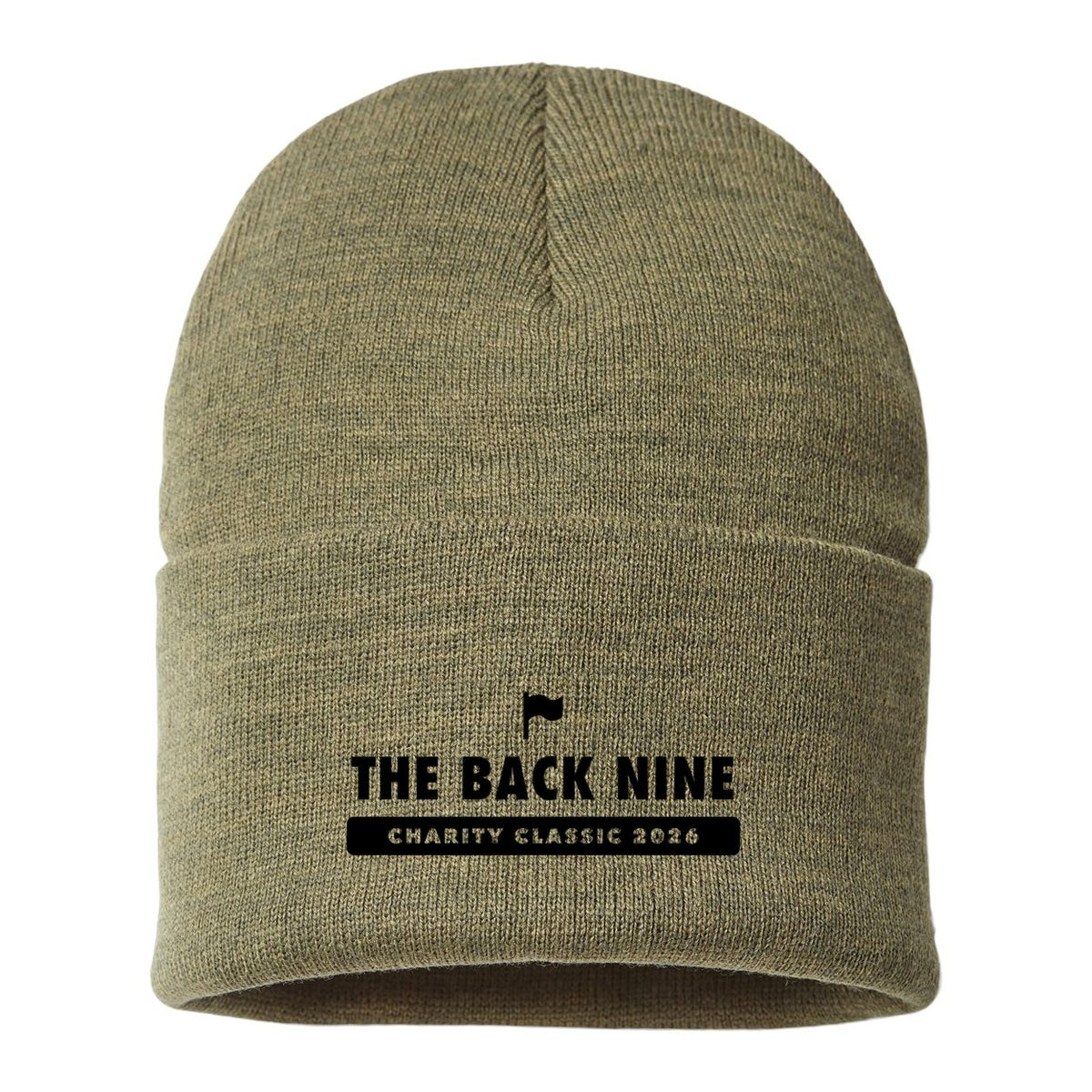 Atlantis Headwear Sustainable Polylana® Cuffed Beanie Embroidery - Olive - Front