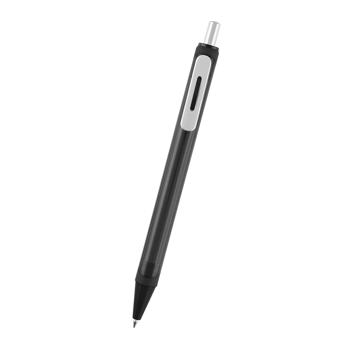 Atlas Gel Pen in Recycled ABS - Black - Front