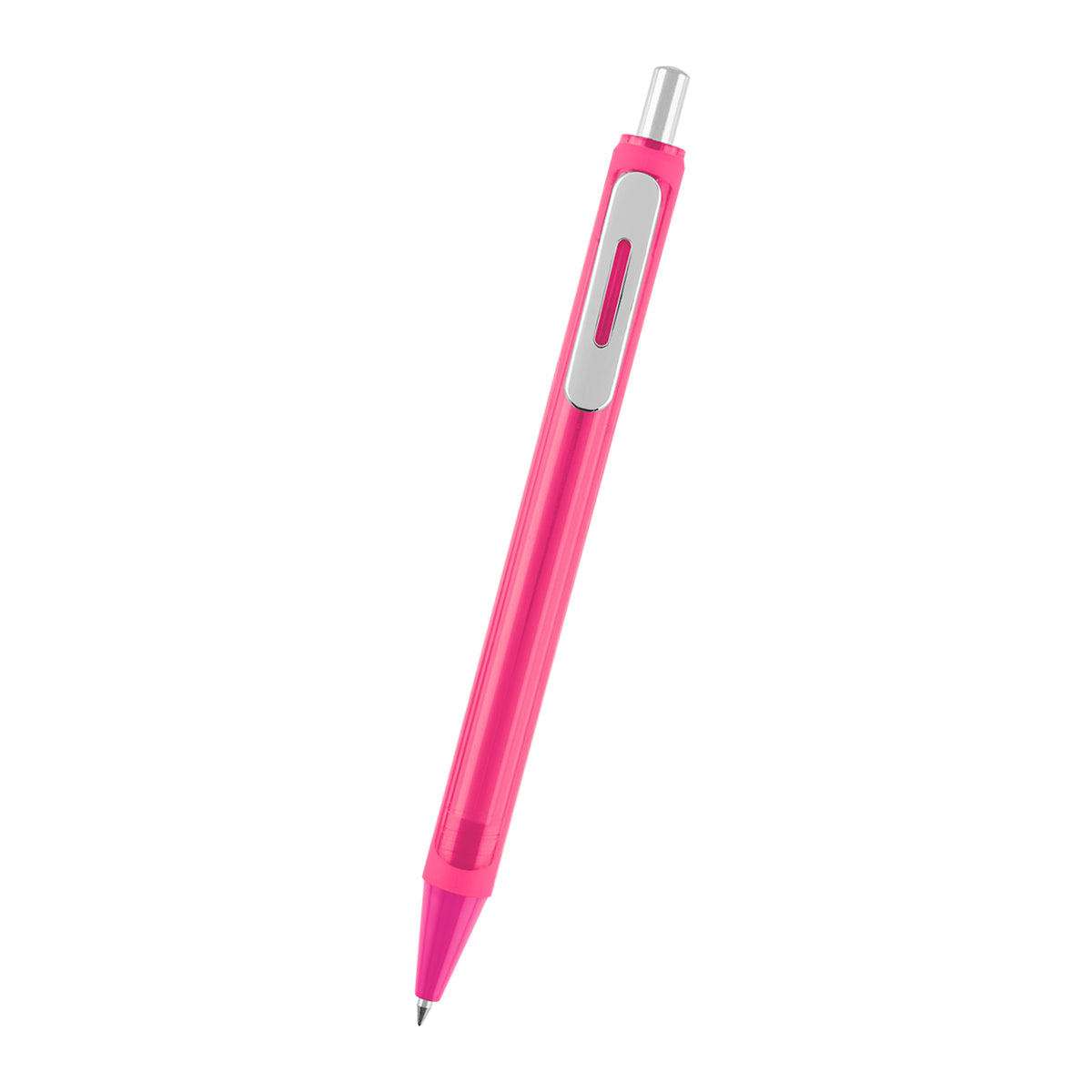 Atlas Gel Pen in Recycled ABS - Pink - Front