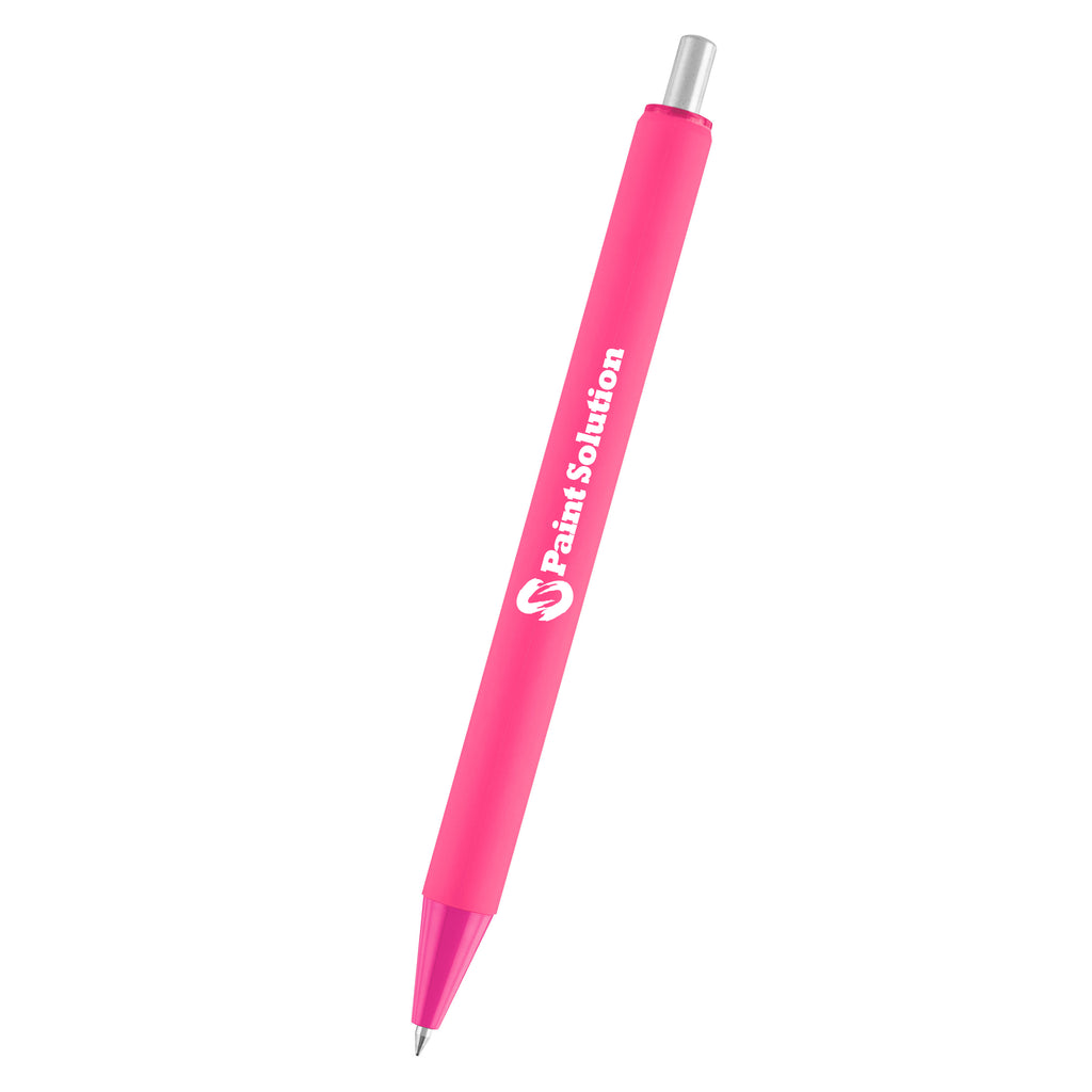 Atlas Gel Pen in Recycled ABS - Pink - Silk Screen