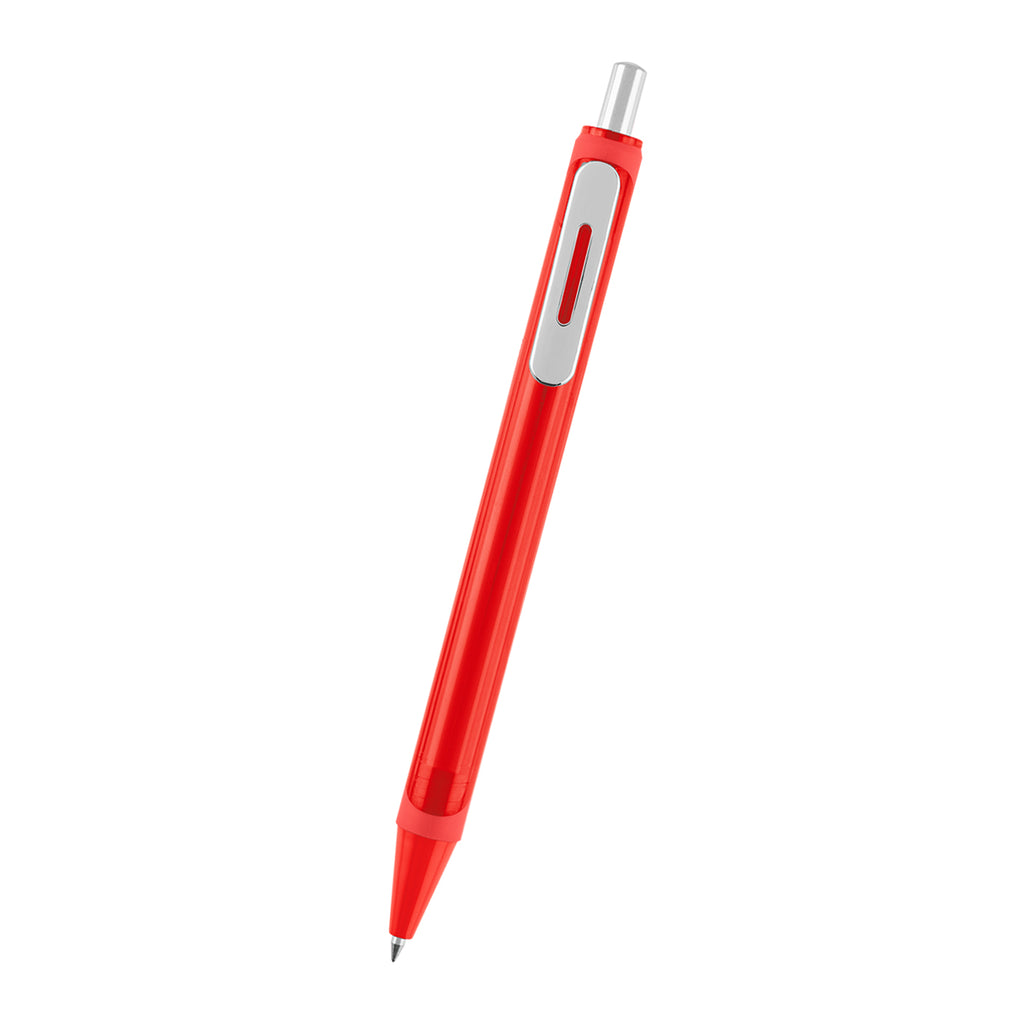 Atlas Gel Pen in Recycled ABS - Red - Front