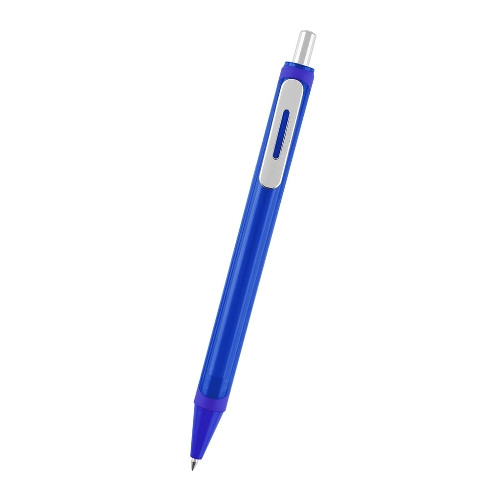 Atlas Gel Pen in Recycled ABS - Royal Blue - Front