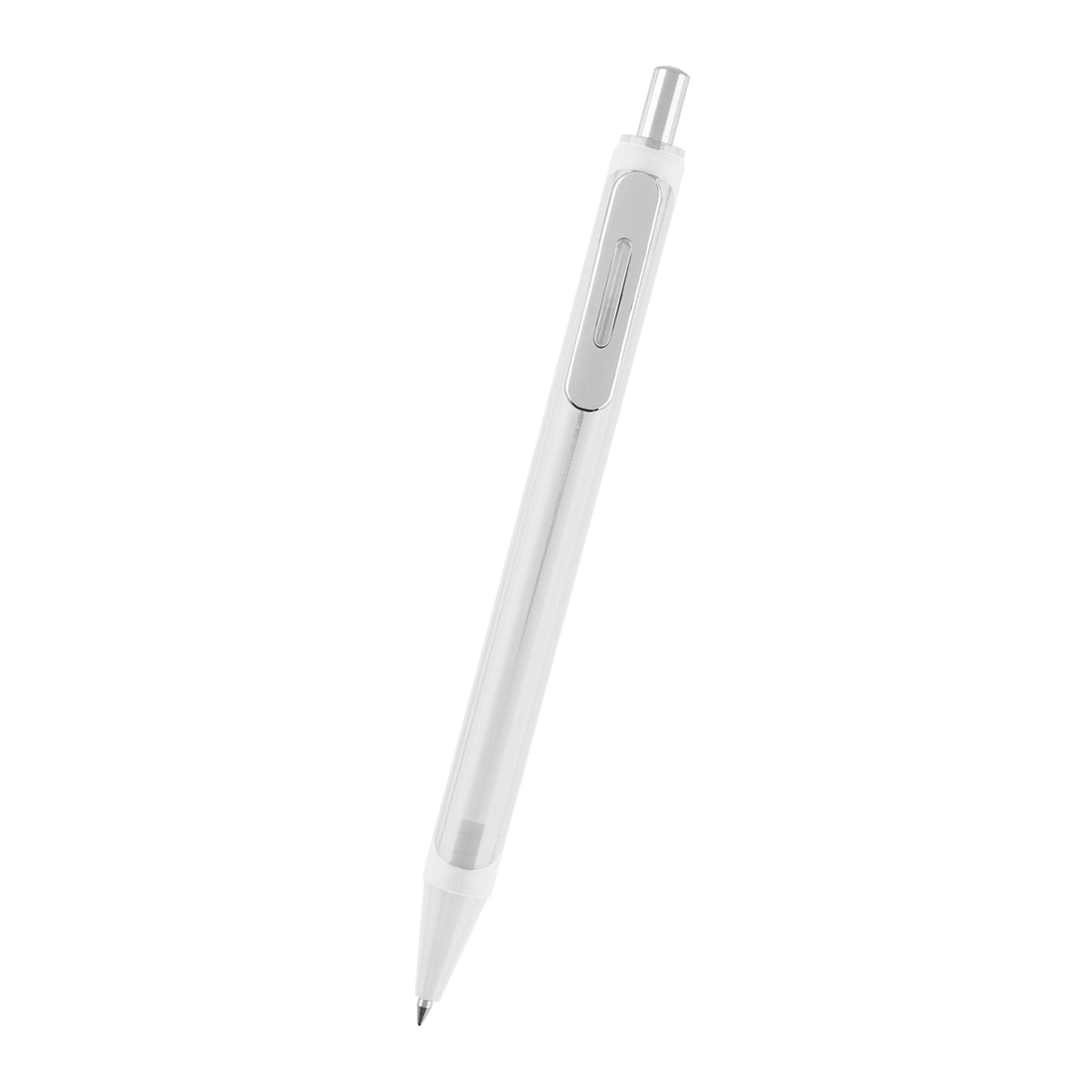 Atlas Gel Pen in Recycled ABS - White - Front