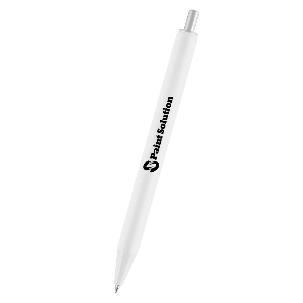 Atlas Gel Pen in Recycled ABS - White - Silk Screen