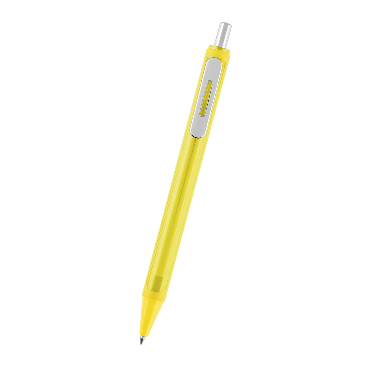Atlas Gel Pen in Recycled ABS - Yellow - Front