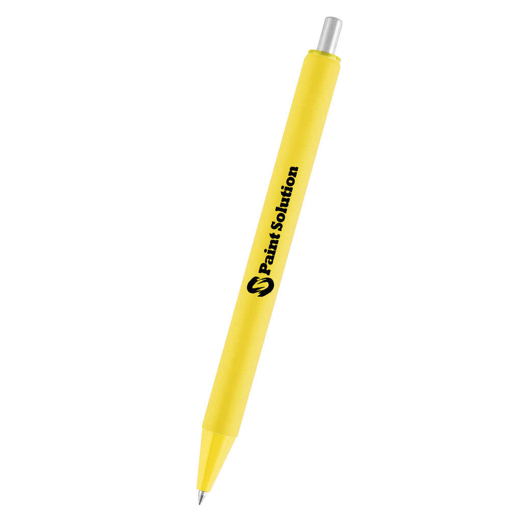 Atlas Gel Pen in Recycled ABS - Yellow - Silk Screen