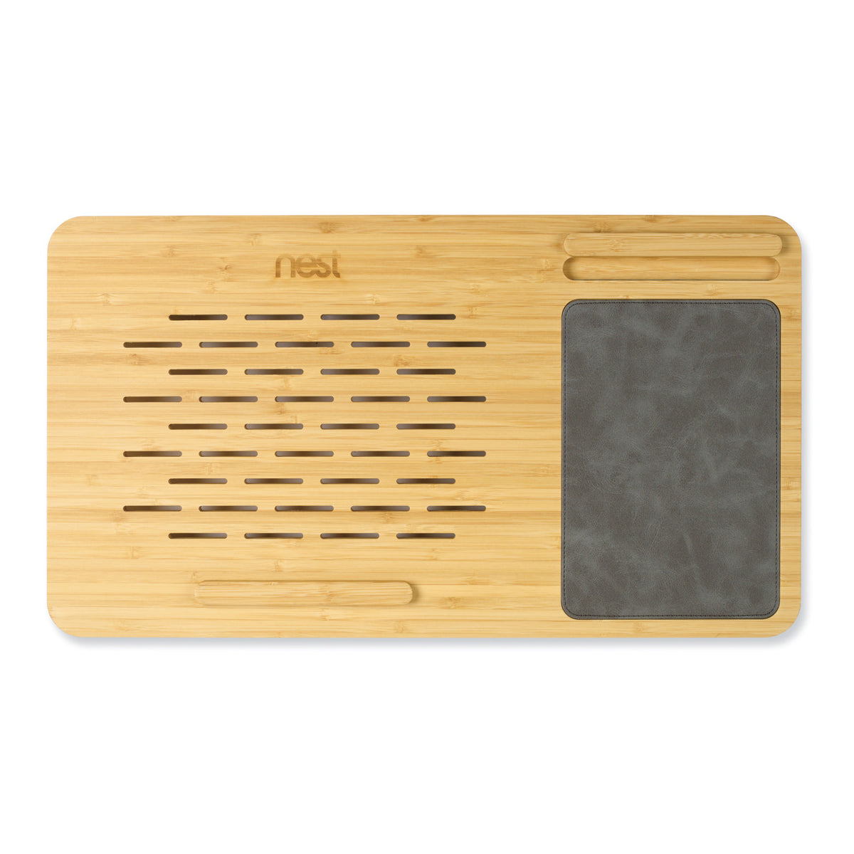 Auden Bamboo Lap Desk with Phone Dock - Bamboo - View 2