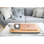 Auden Bamboo Lap Desk with Phone Dock - Bamboo - View 3