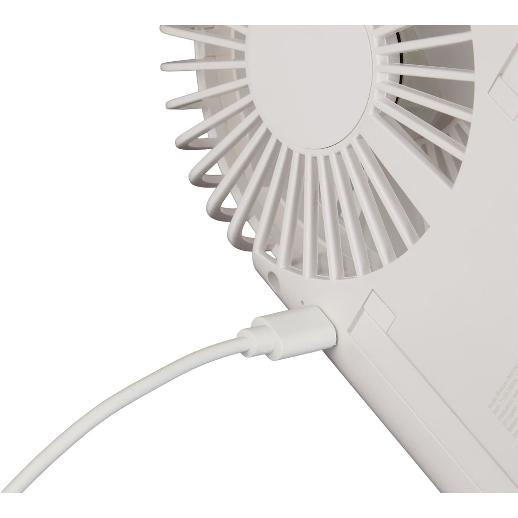 Audio Breeze Bluetooth Speaker and Desk Fan Full Color - White - Detail 3
