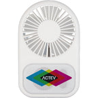 Audio Breeze Bluetooth Speaker and Desk Fan Full Color - White - Front