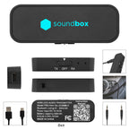 Audio Transmitter and Receiver, Wireless Full Color - Black - Pad Print
