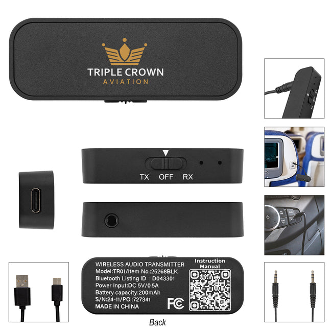 Audio Transmitter and Receiver, Wireless Full Color