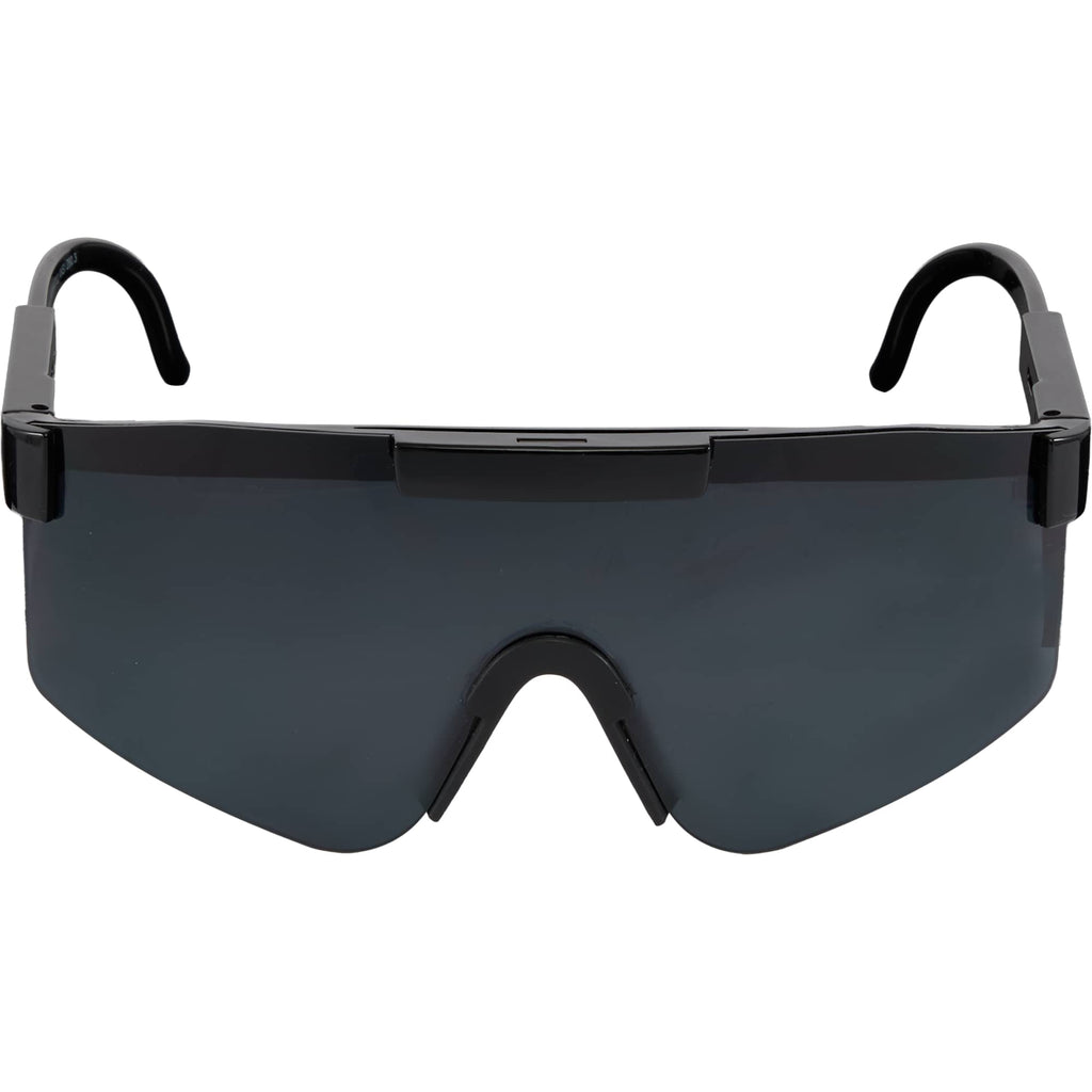 August Wraparound Sport Sunglasses with Blade Lens - Black - Alternate