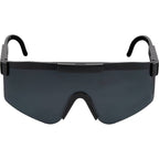 August Wraparound Sport Sunglasses with Blade Lens - Black - Alternate