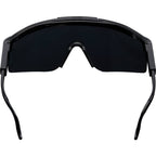 August Wraparound Sport Sunglasses with Blade Lens - Black - Back