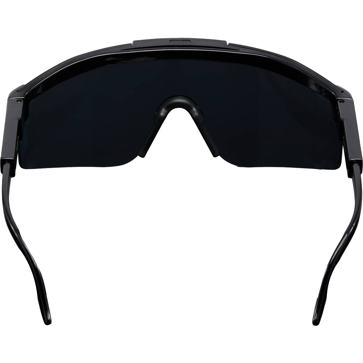 August Wraparound Sport Sunglasses with Blade Lens - Black - Back