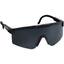 August Wraparound Sport Sunglasses with Blade Lens - Black - Front