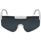 August Wraparound Sport Sunglasses with Blade Lens - White - Alternate