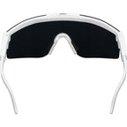 August Wraparound Sport Sunglasses with Blade Lens - White - Back