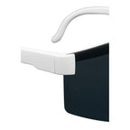 August Wraparound Sport Sunglasses with Blade Lens - White - Detail
