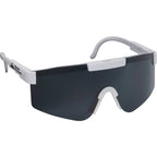 August Wraparound Sport Sunglasses with Blade Lens - White - Front