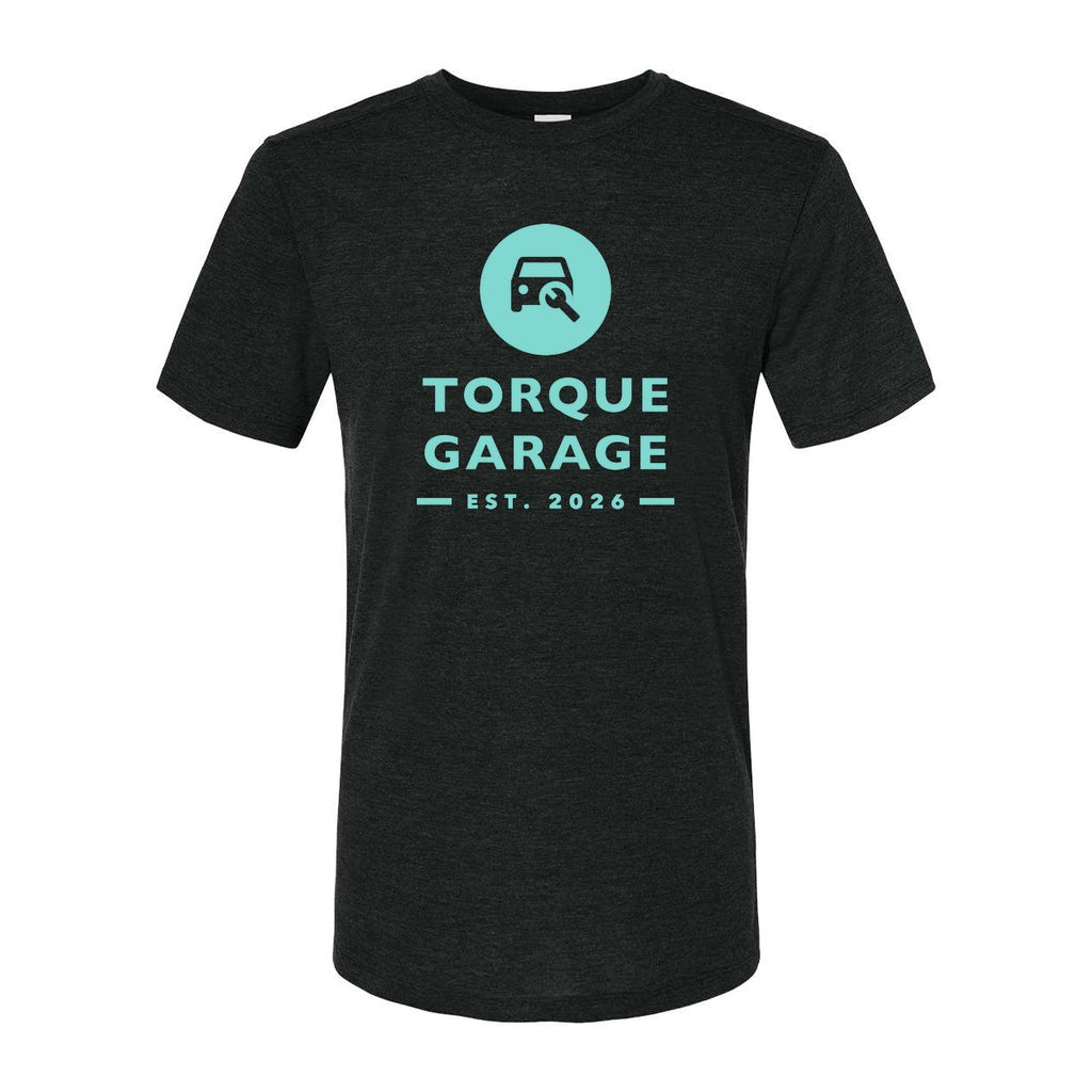 Augusta Sportswear Unisex Triblend T-Shirt - Black Heather - Front