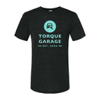 Augusta Sportswear Unisex Triblend T-Shirt - Black Heather - Front