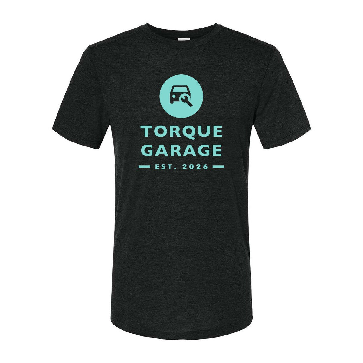 Augusta Sportswear Unisex Triblend T-Shirt - Black Heather - Front