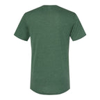 Augusta Sportswear Unisex Triblend T-Shirt - Dark Green Heather - Back