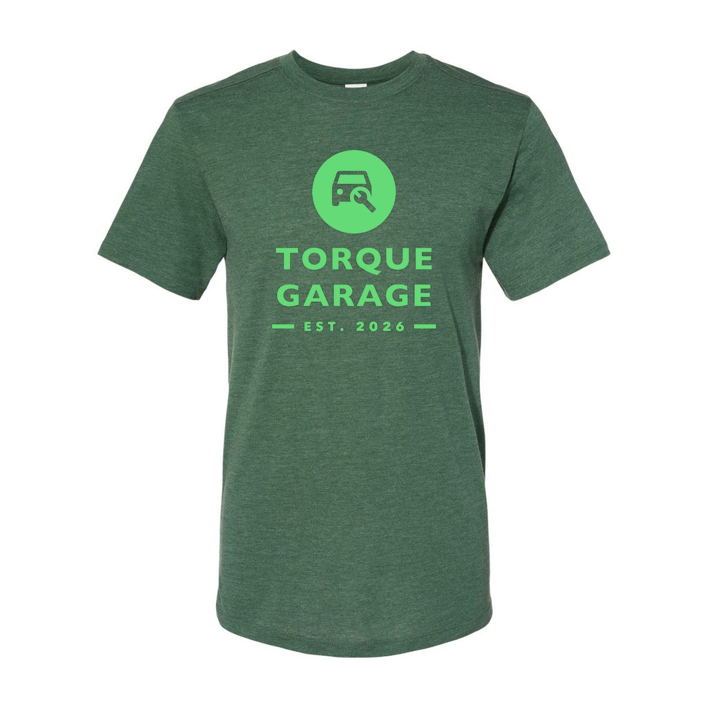 Augusta Sportswear Unisex Triblend T-Shirt - Dark Green Heather - Front