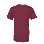 Augusta Sportswear Unisex Triblend T-Shirt - Maroon Heather - Back