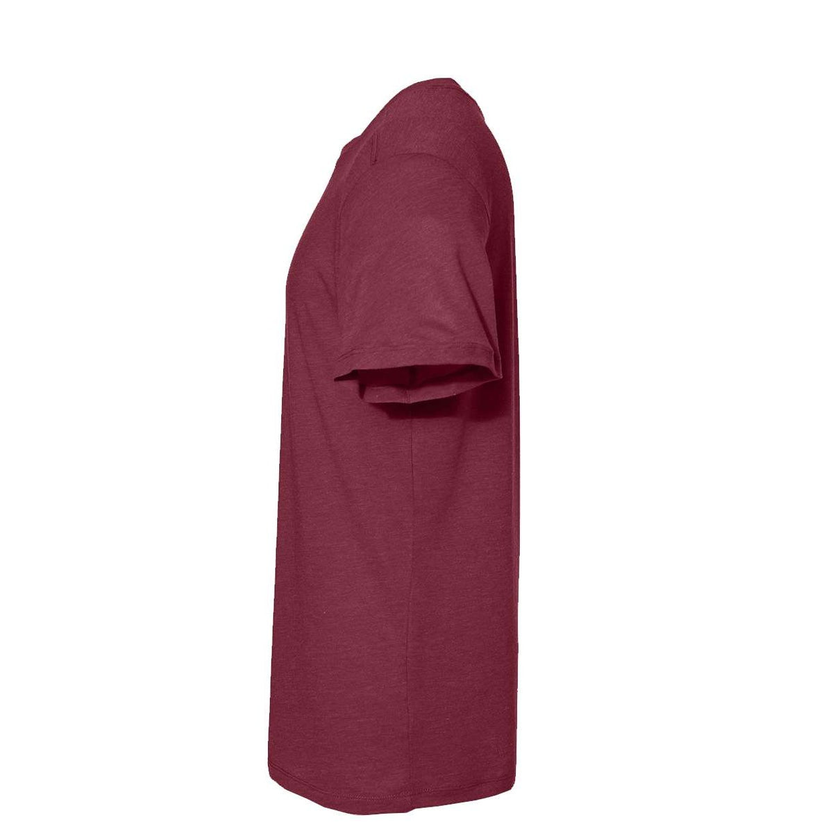 Augusta Sportswear Unisex Triblend T-Shirt - Maroon Heather - Direct Side